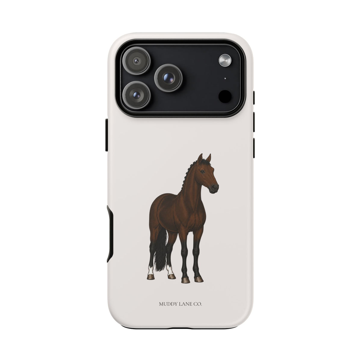 Bay Horse Tough Phone Case in Warm Cream Matte