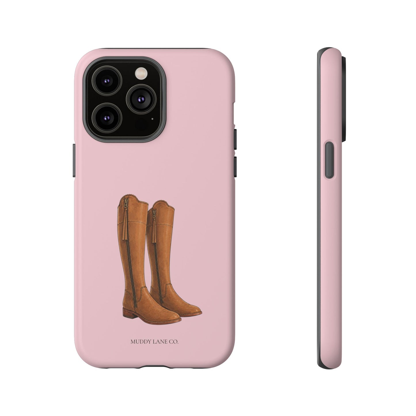 Riding Boots Tough Phone Case in Soft Rosette Pink Matte