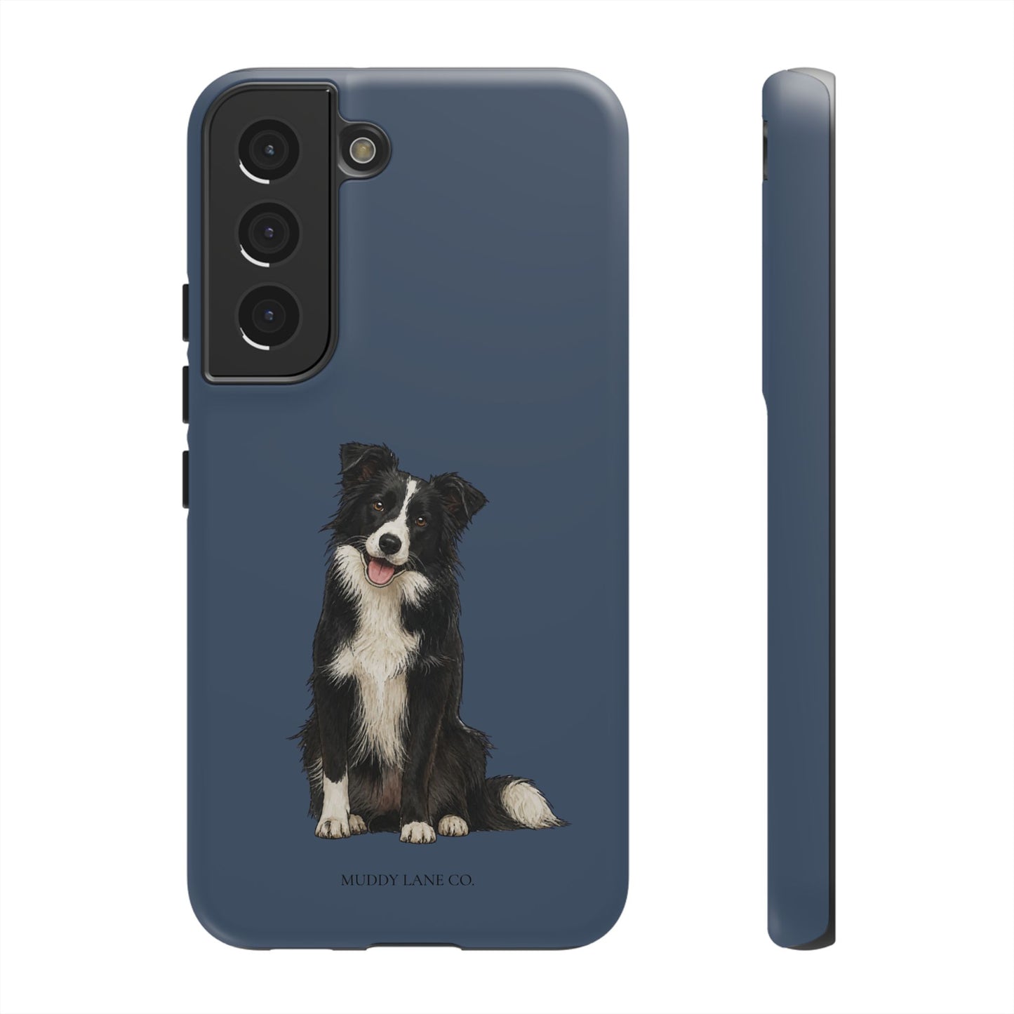 Border Collie Tough Phone Case in Deep Navy Matte