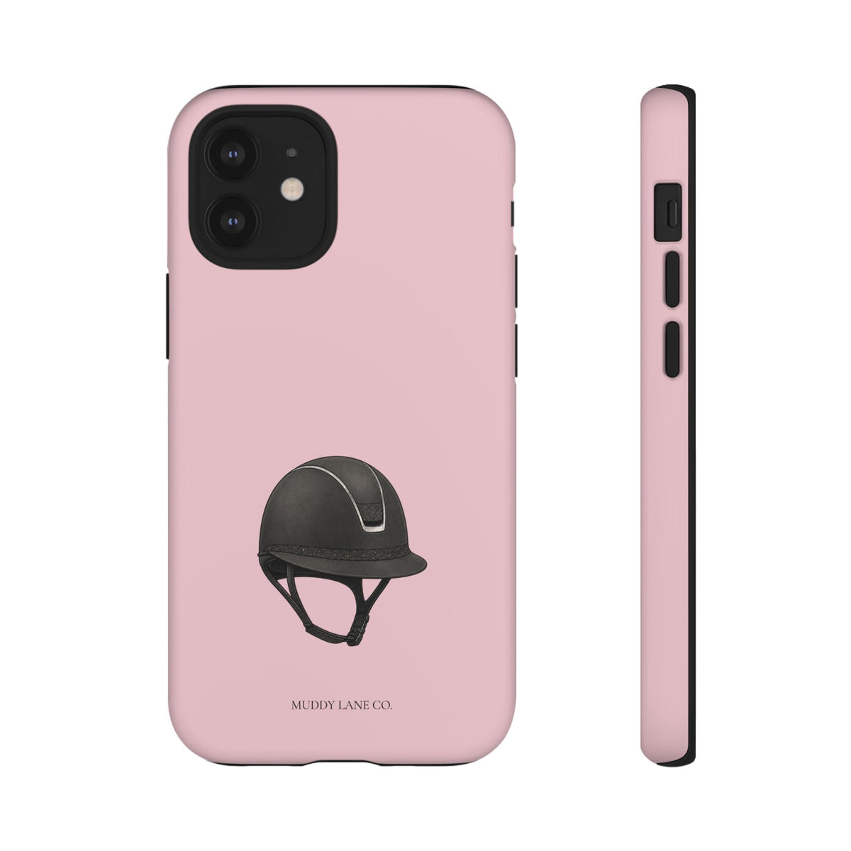 Riding Helmet Tough Phone Case in Soft Rosette Pink Matte