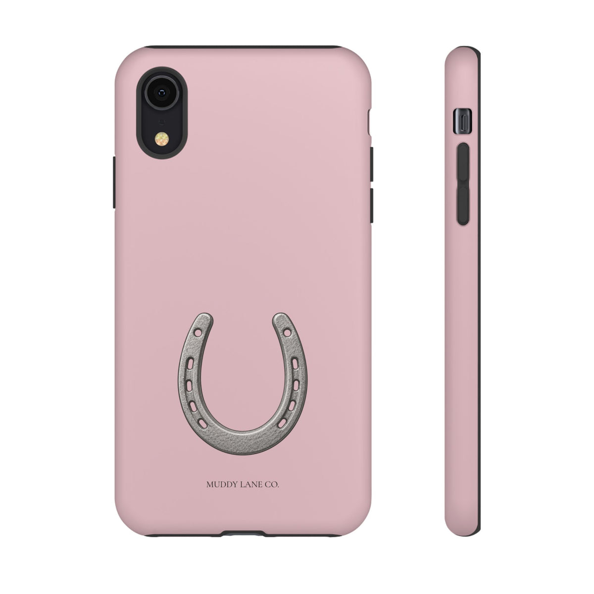 Horseshoe phone case in Soft Rosette Pink by Muddy Lane Co, photo 5