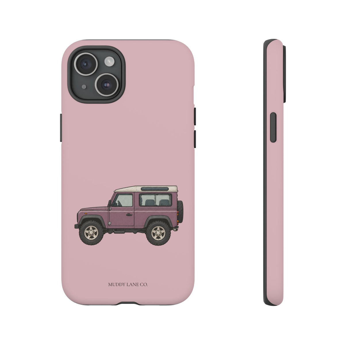 Pink Classic 4x4 Tough Phone Case in Soft Rosette Pink Matte