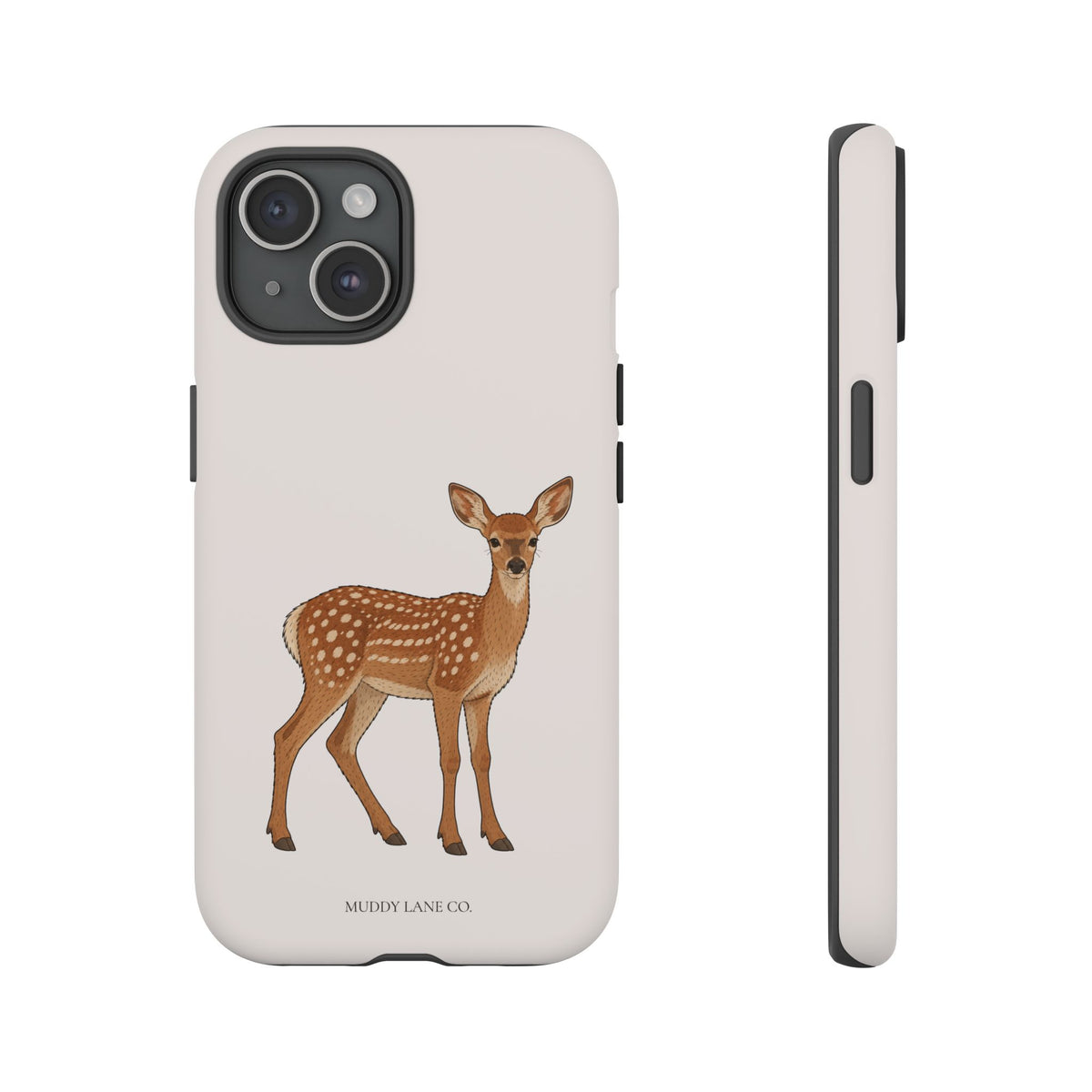 Fawn Tough Phone Case in Warm Cream Matte