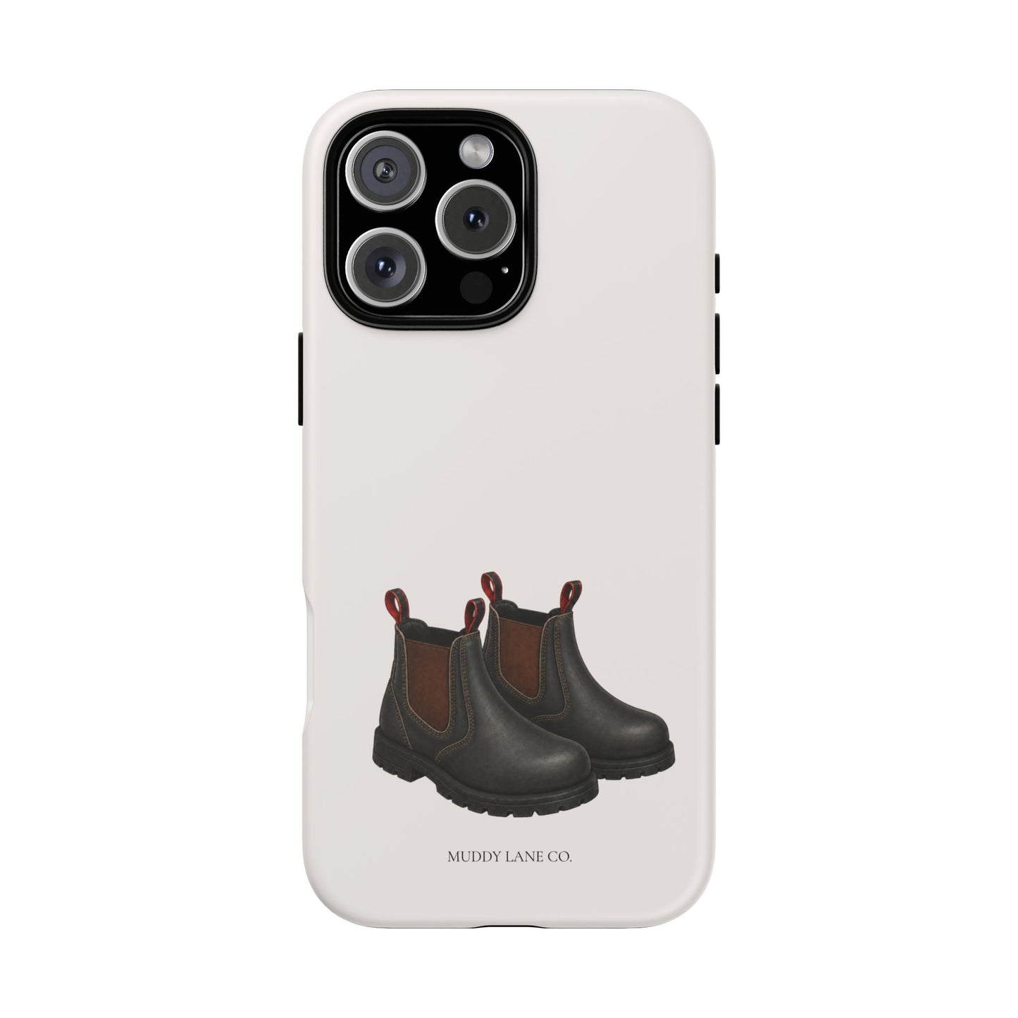 Yard Boots Tough Phone Case in Warm Cream Matte