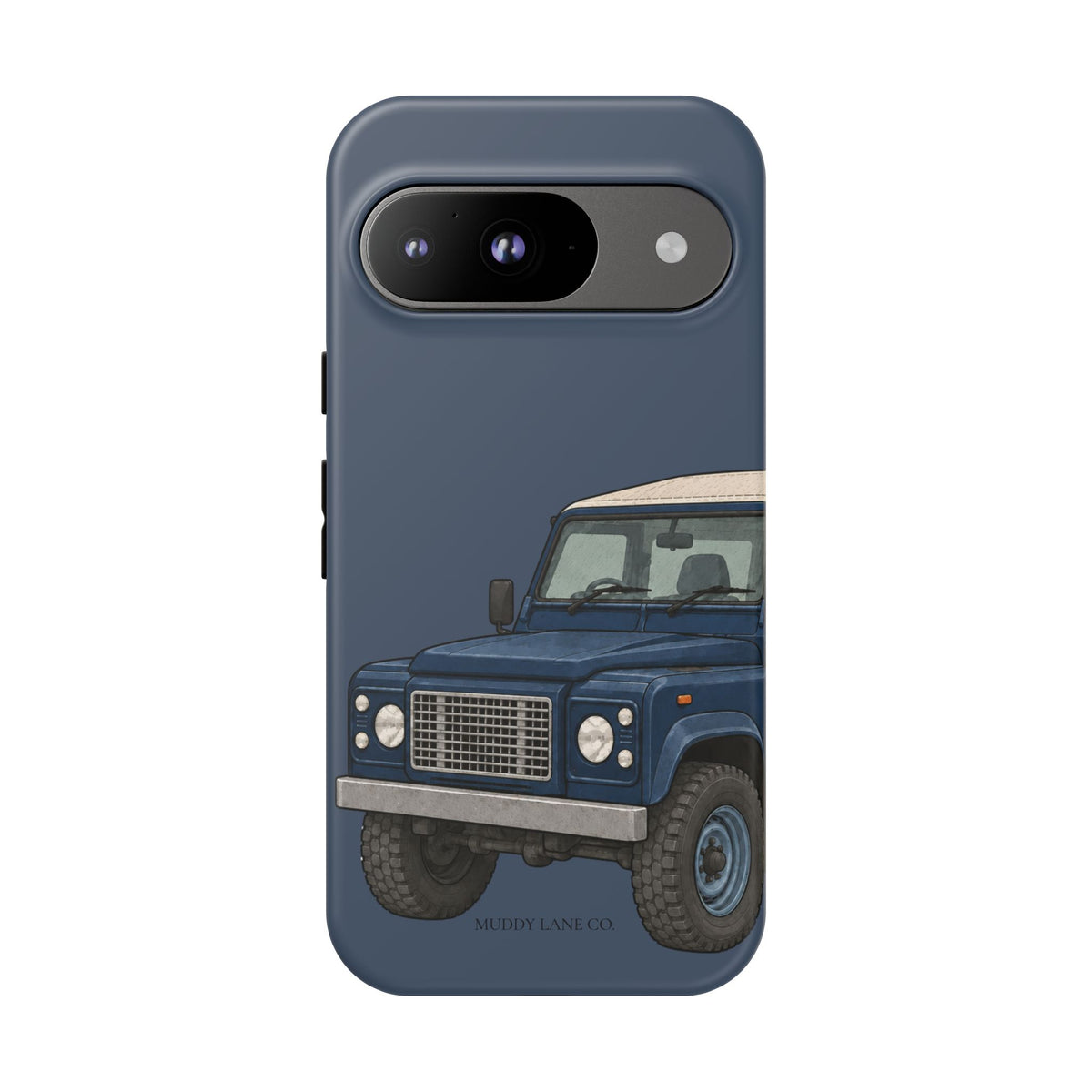 Blue Classic 4x4 Close-Up Tough Phone Case in Deep Navy Matte
