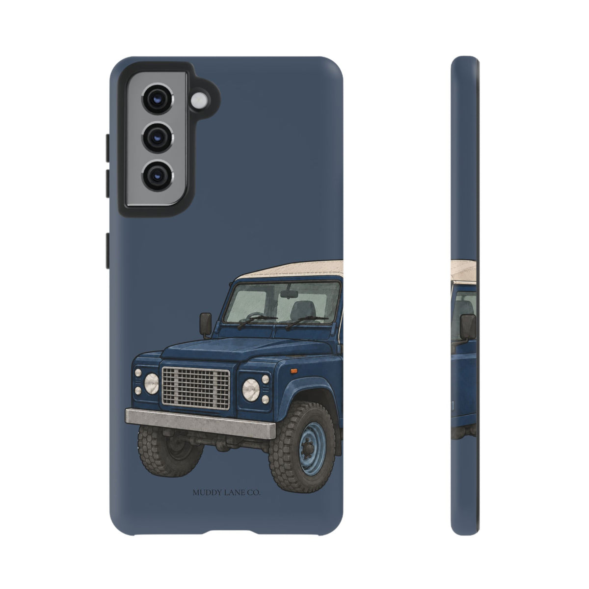 Blue Classic 4x4 Close-Up Tough Phone Case in Deep Navy Matte