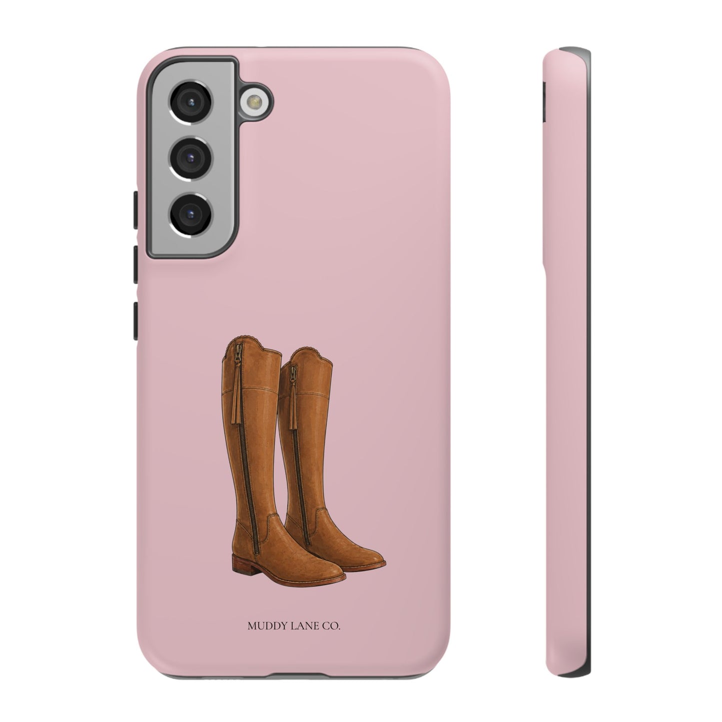 Riding Boots Tough Phone Case in Soft Rosette Pink Matte