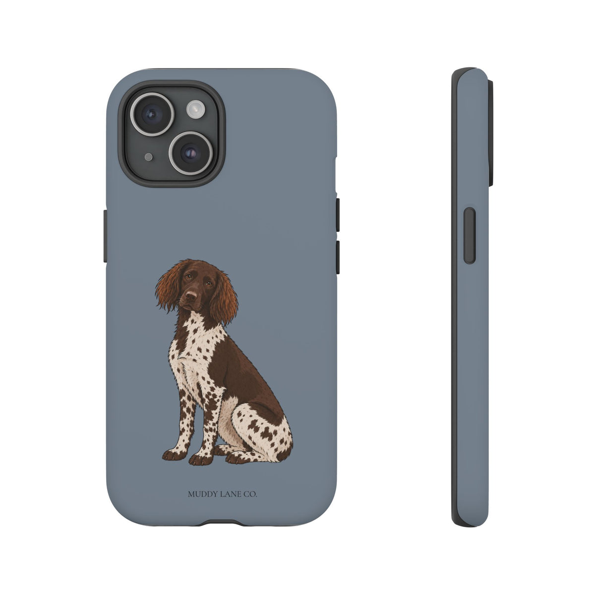 Spaniel Tough Phone Case in Smoke Blue Matte
