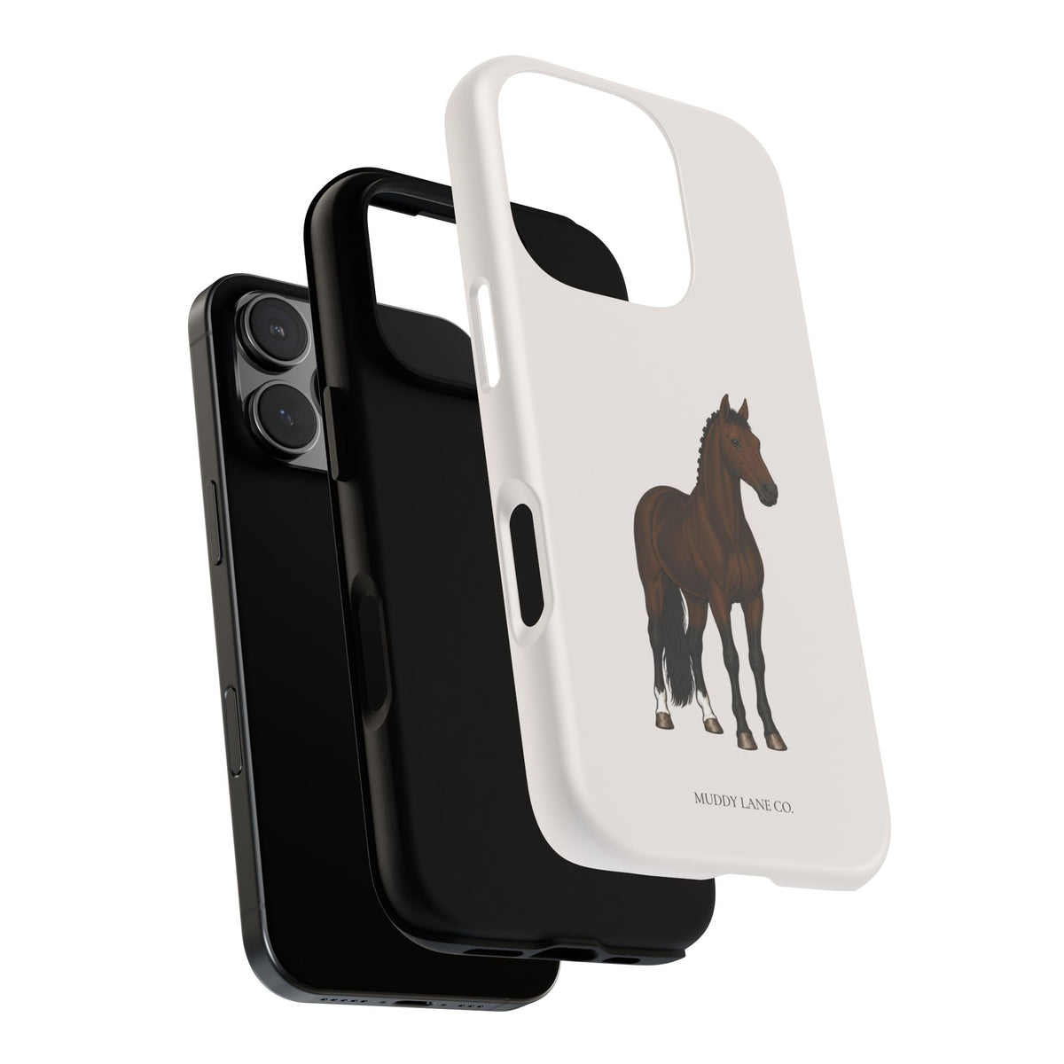 Bay Horse Tough Phone Case in Warm Cream Matte
