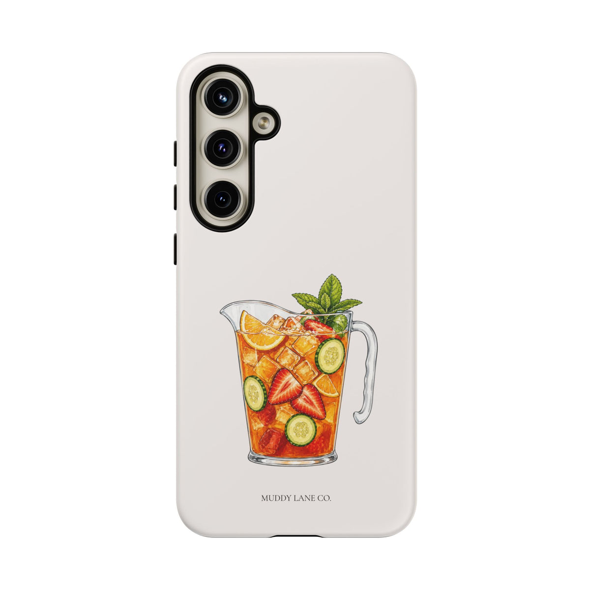 Summer Drink Jug Tough Phone Case in Warm Cream Matte