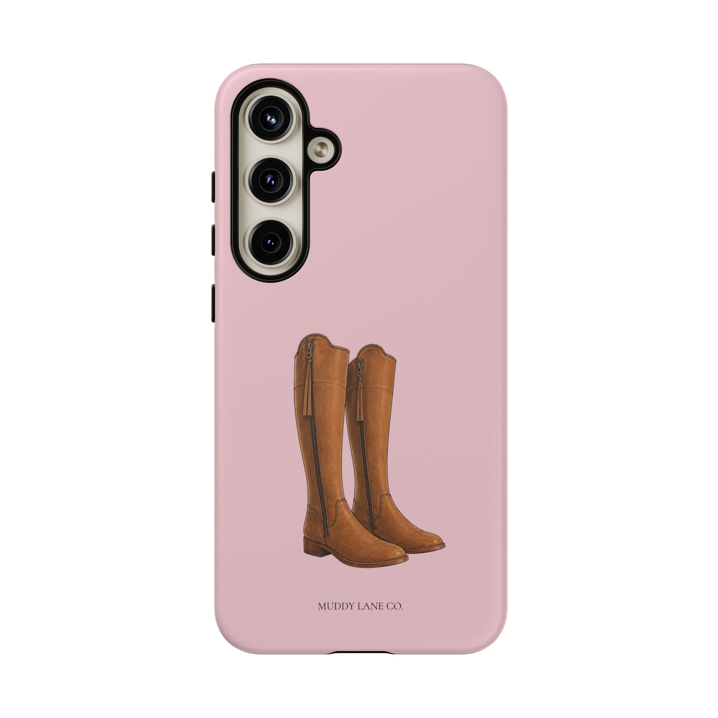 Riding Boots Tough Phone Case in Soft Rosette Pink Matte