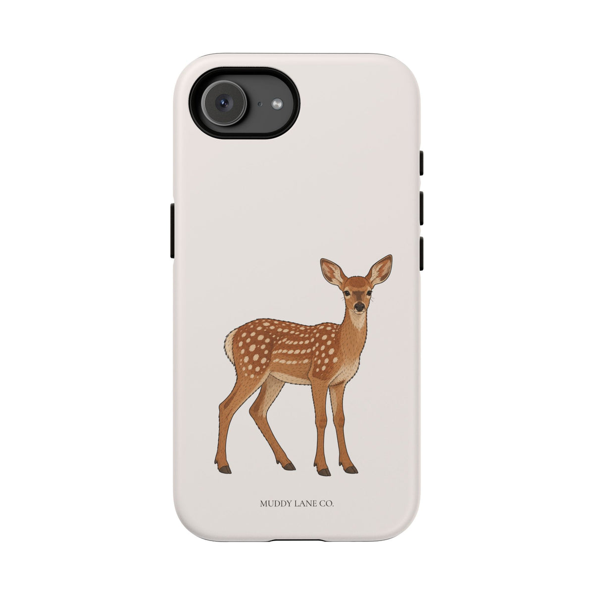 Fawn Tough Phone Case in Warm Cream Matte