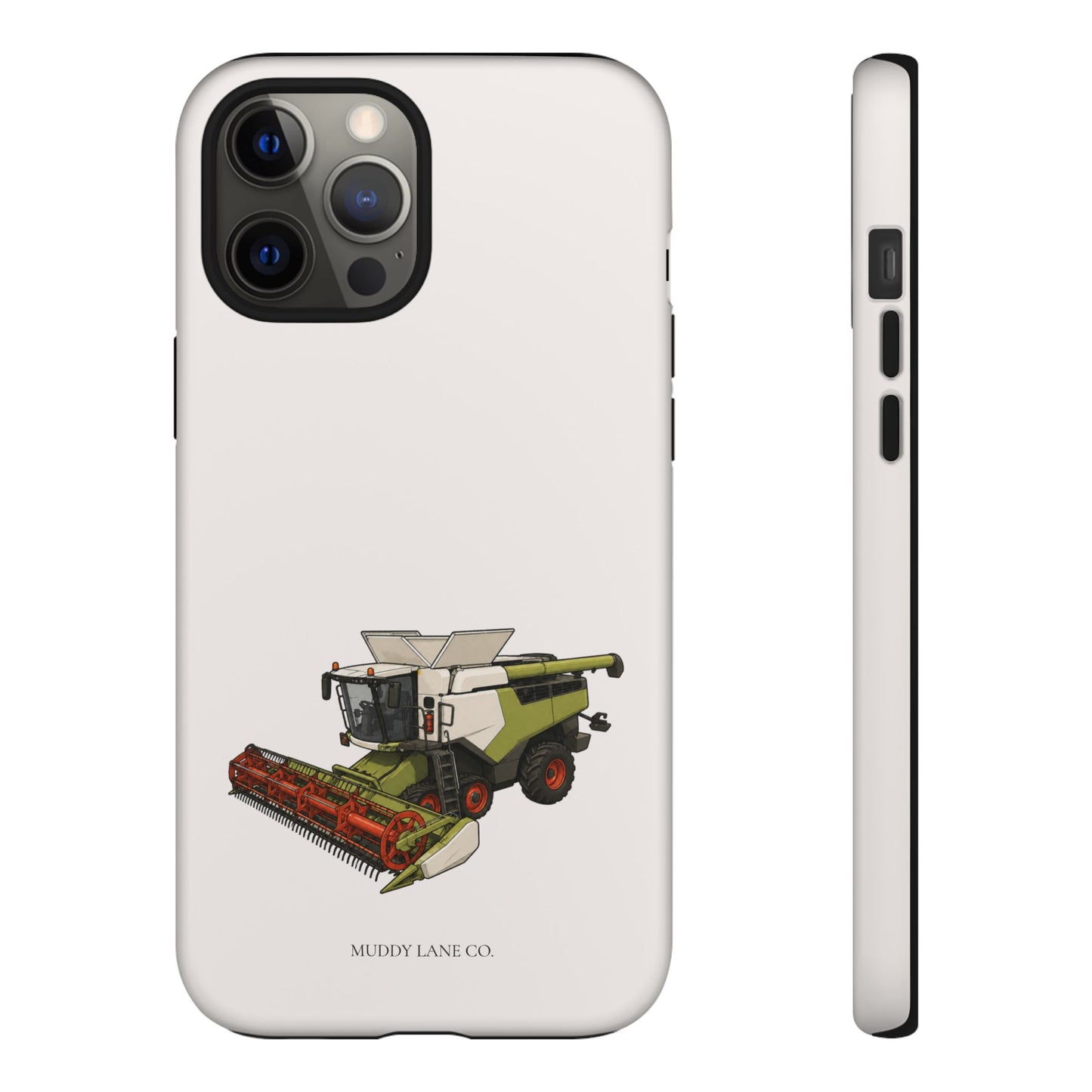 Combine Harvester Tough Phone Case in Warm Cream Matte