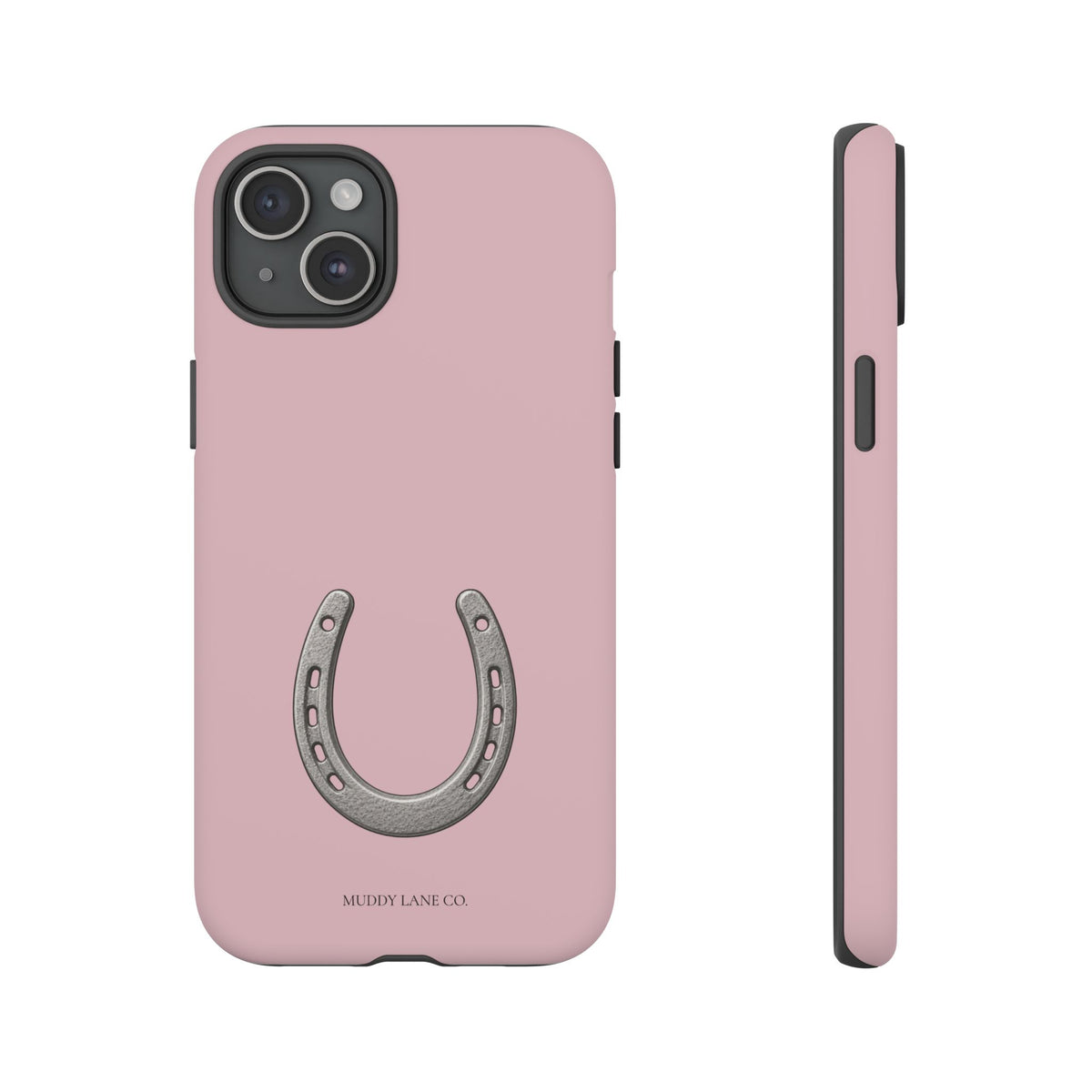 Horseshoe Tough Phone Case in Soft Rosette Pink Matte