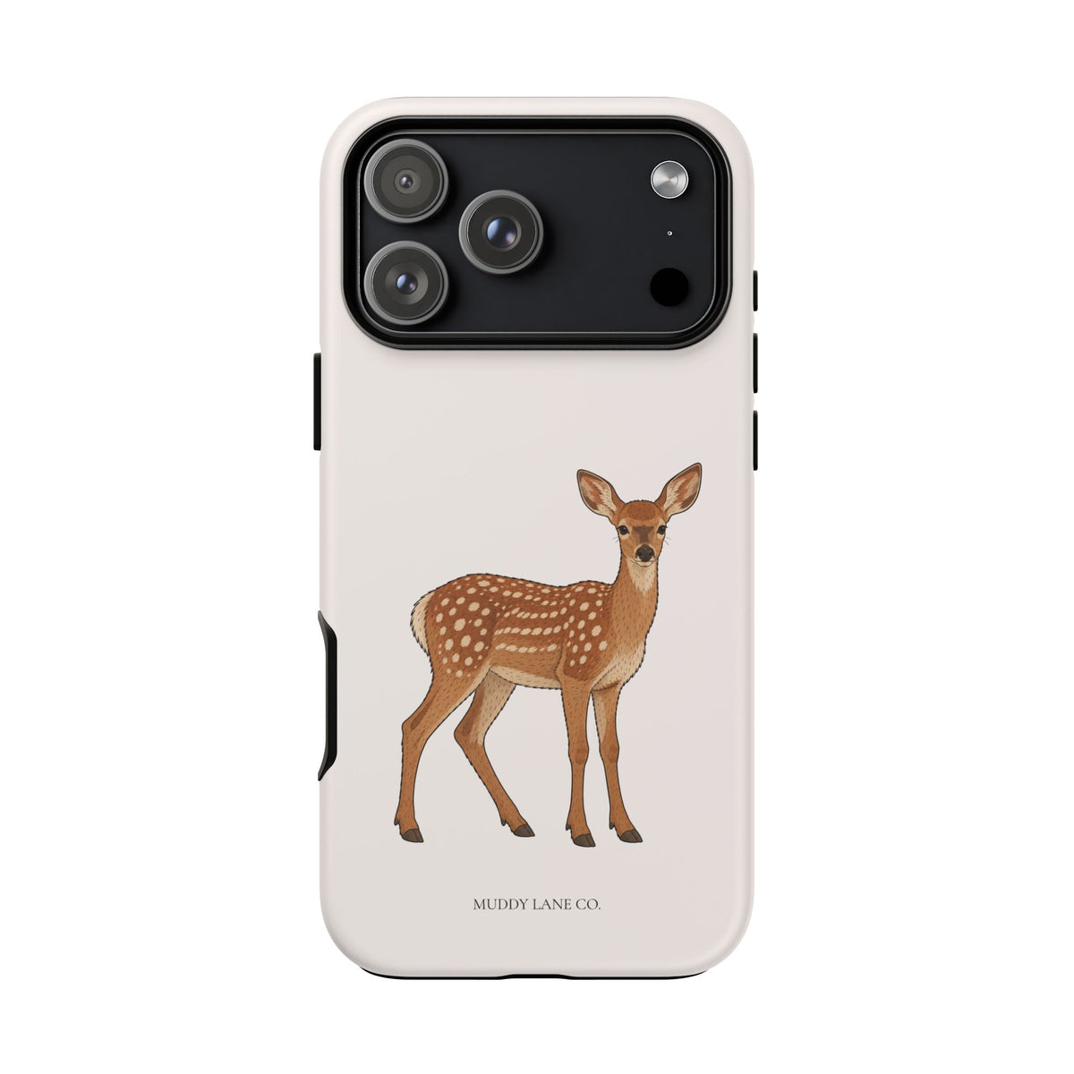 Fawn Tough Phone Case in Warm Cream Matte
