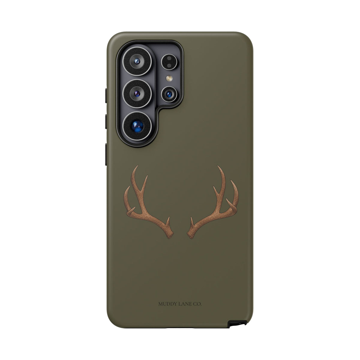 Antlers Tough Phone Case in Muddy Green Matte