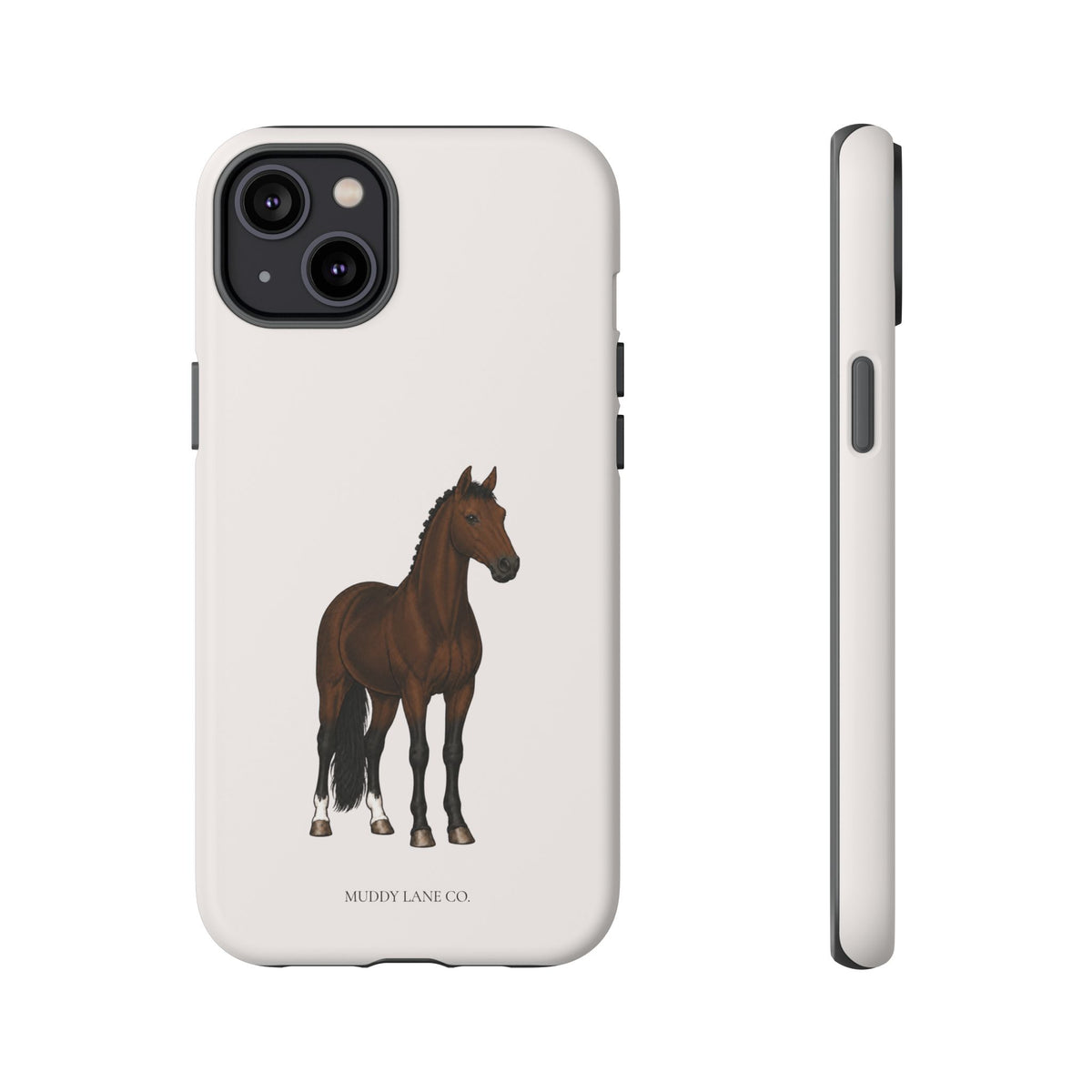 Bay Horse Tough Phone Case in Warm Cream Matte