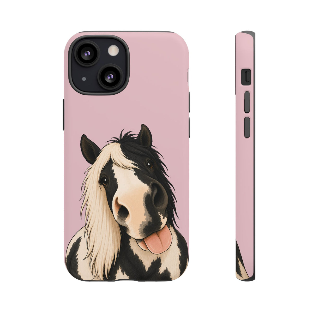 Cheeky Cob Tough Phone Case in Soft Rosette Pink Matte