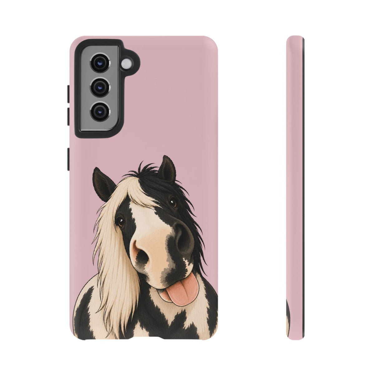 Cheeky Cob Tough Phone Case in Soft Rosette Pink Matte