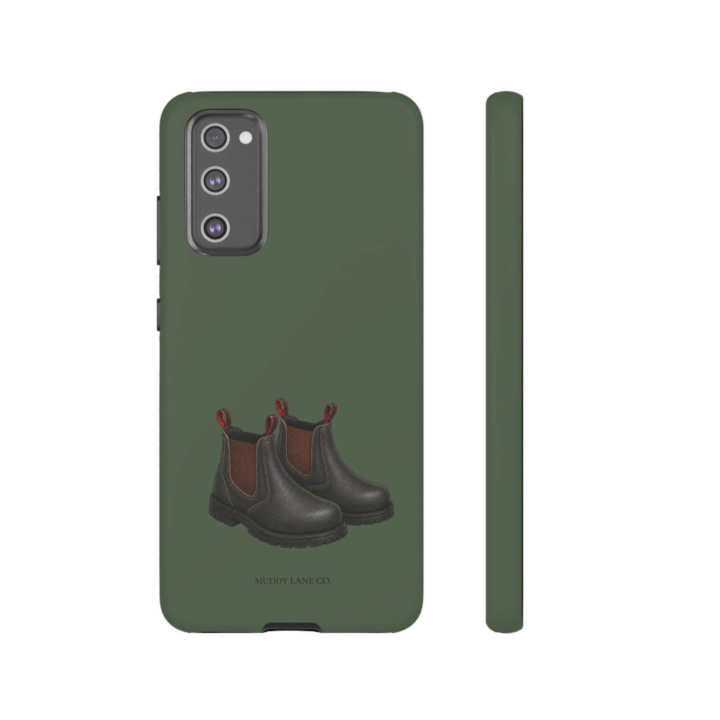 Yard Boots Tough Phone Case in Forest Green Matte