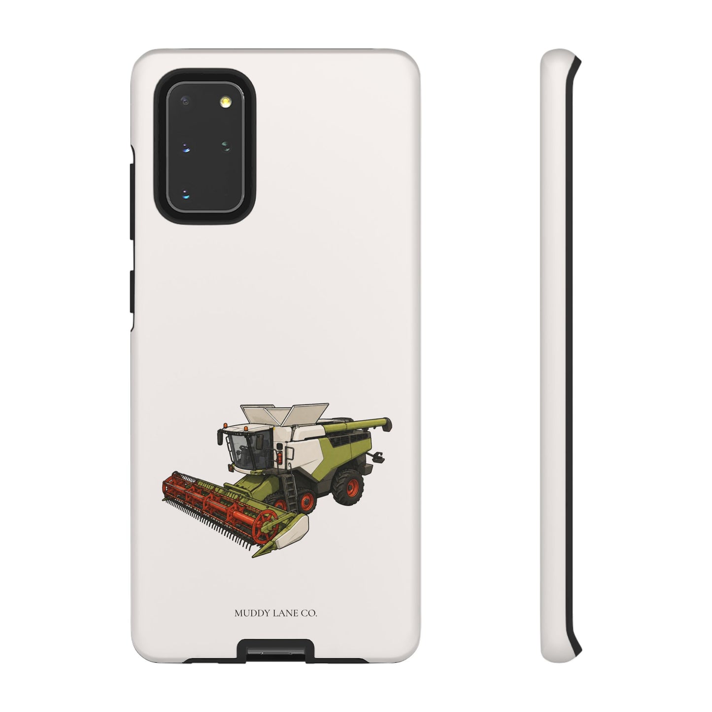 Combine Harvester Tough Phone Case in Warm Cream Matte
