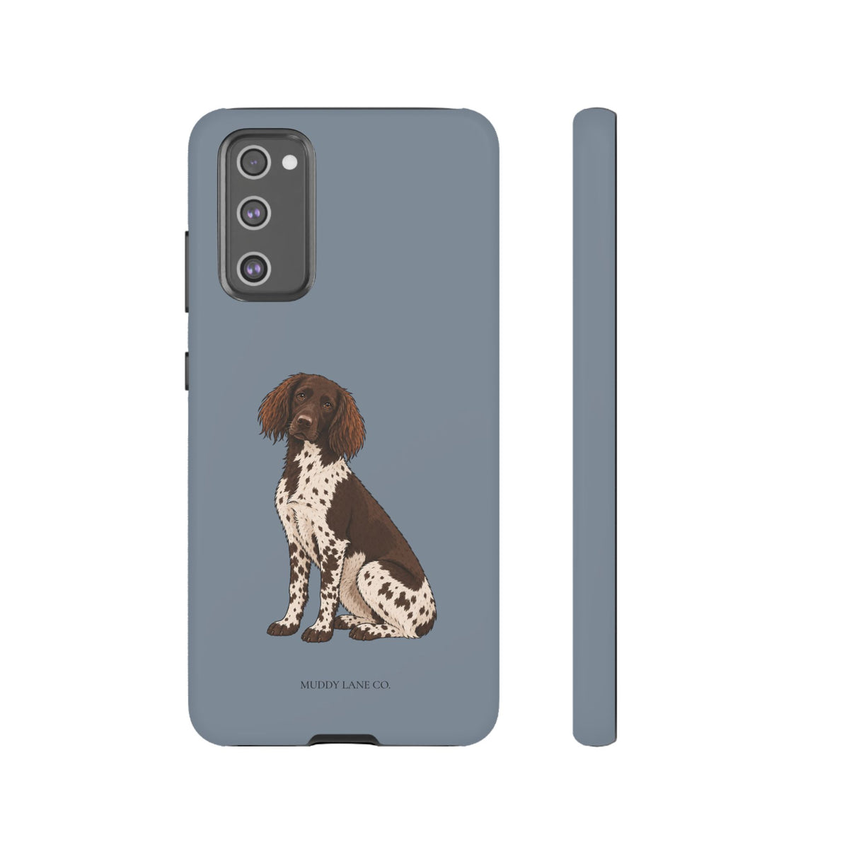 Spaniel Tough Phone Case in Smoke Blue Matte
