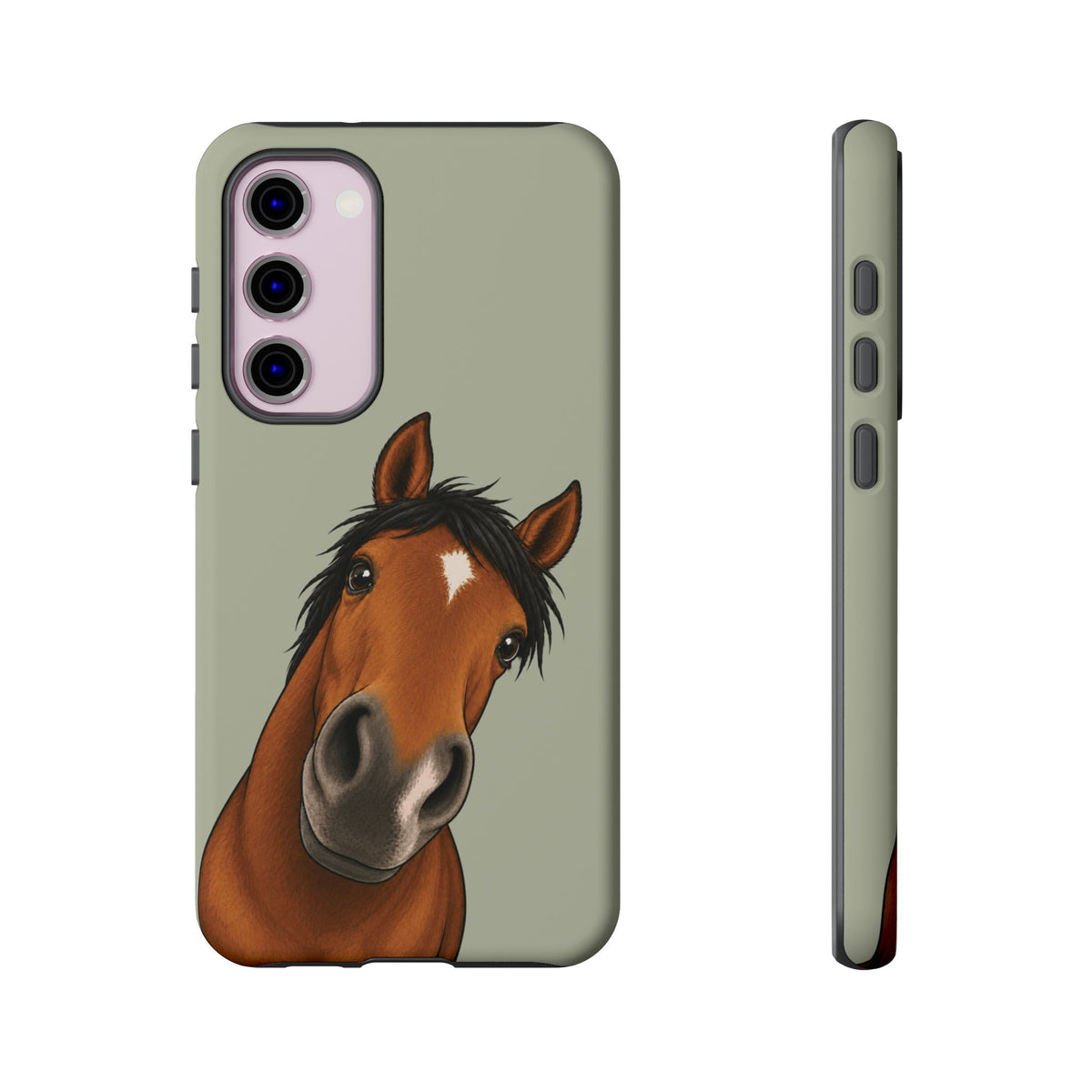 Boop Horse Tough Phone Case in Light Sage Matte