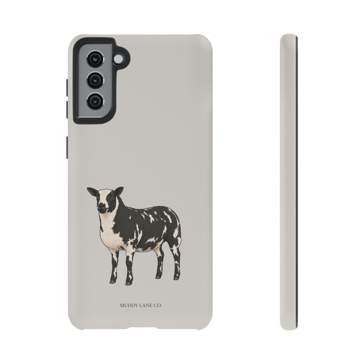 Dutch Spotted Sheep Tough Phone Case in Soft Grey Matte