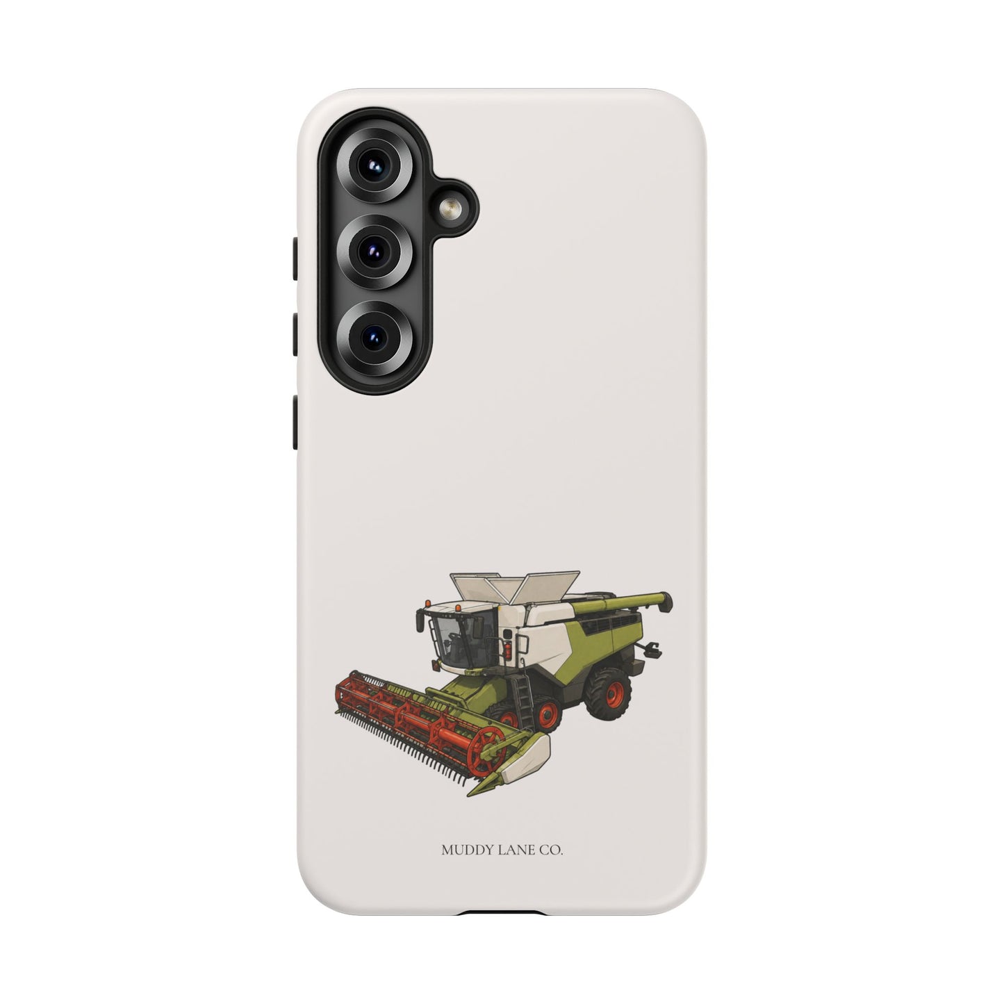 Combine Harvester Tough Phone Case in Warm Cream Matte
