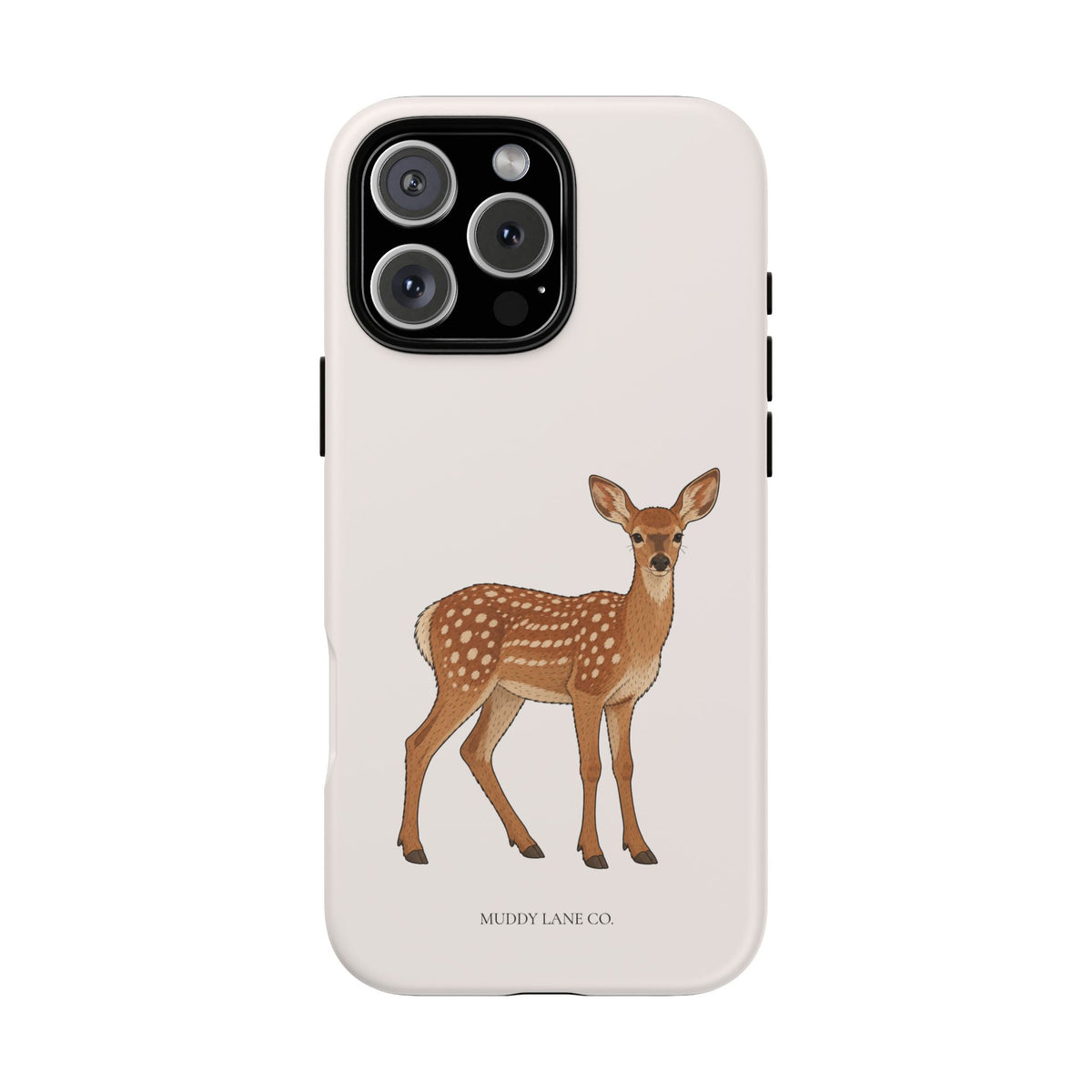 Fawn Tough Phone Case in Warm Cream Matte