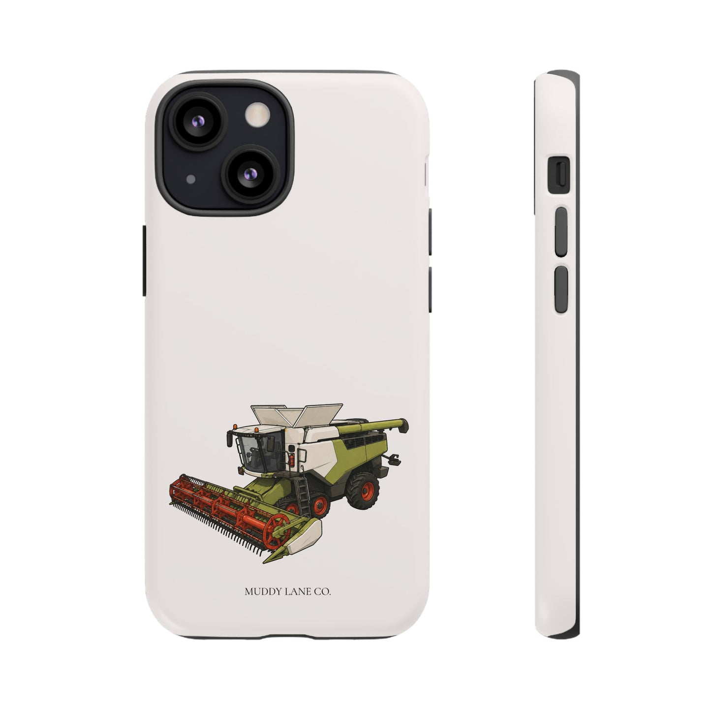 Combine Harvester Tough Phone Case in Warm Cream Matte