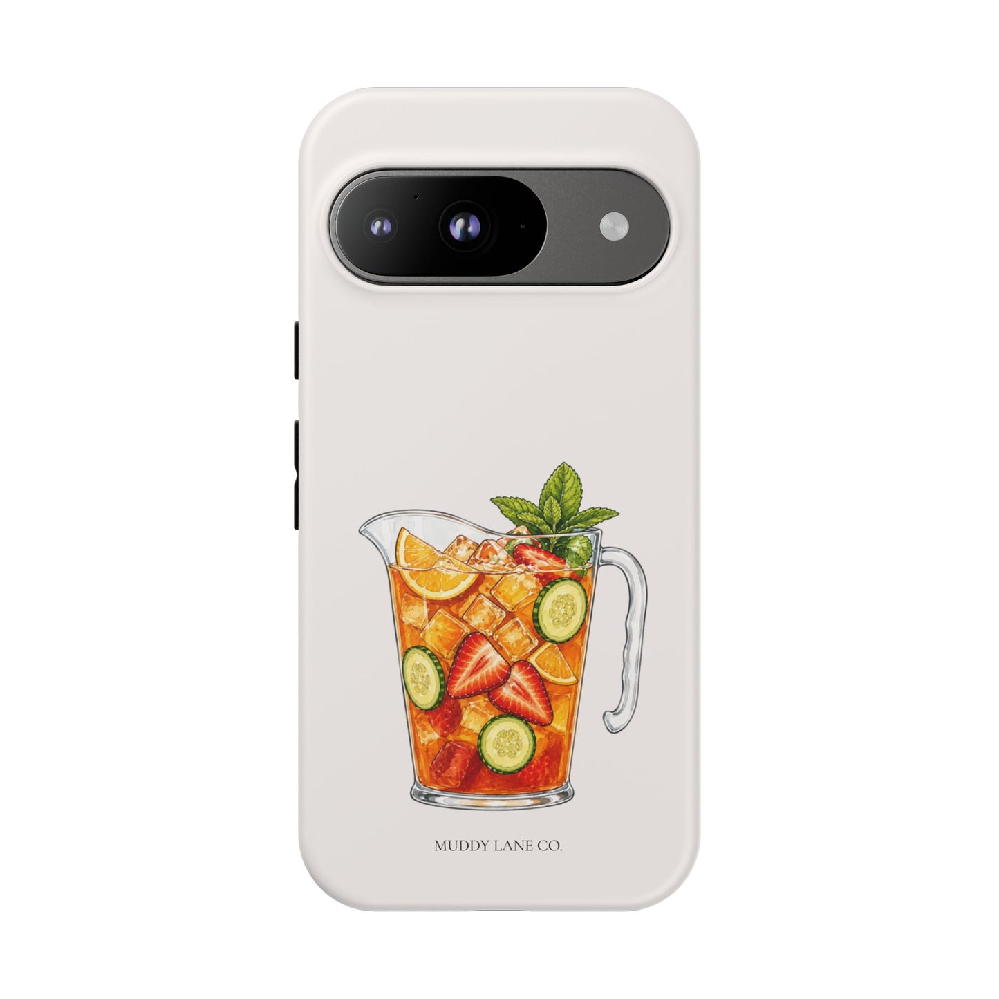 Summer Drink Jug Tough Phone Case in Warm Cream Matte