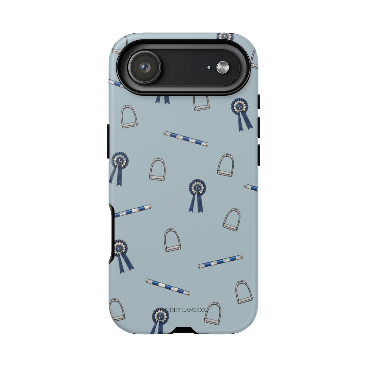 Show Day Pattern Tough Phone Case in Dusty Blue Matte