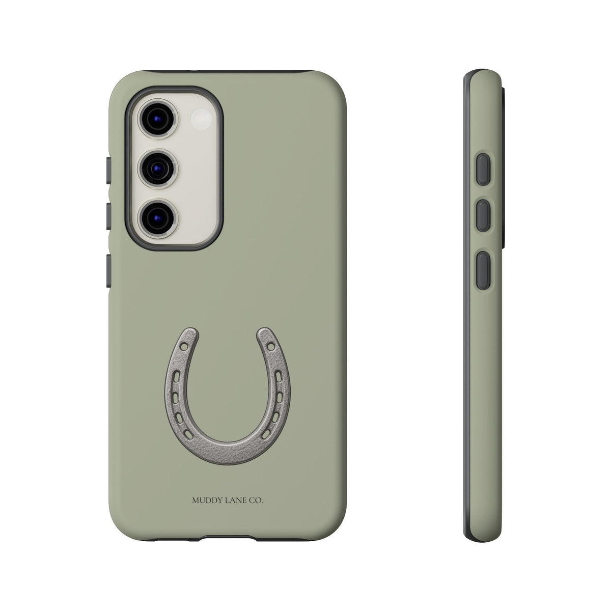 Horseshoe Tough Phone Case in Light Sage Matte