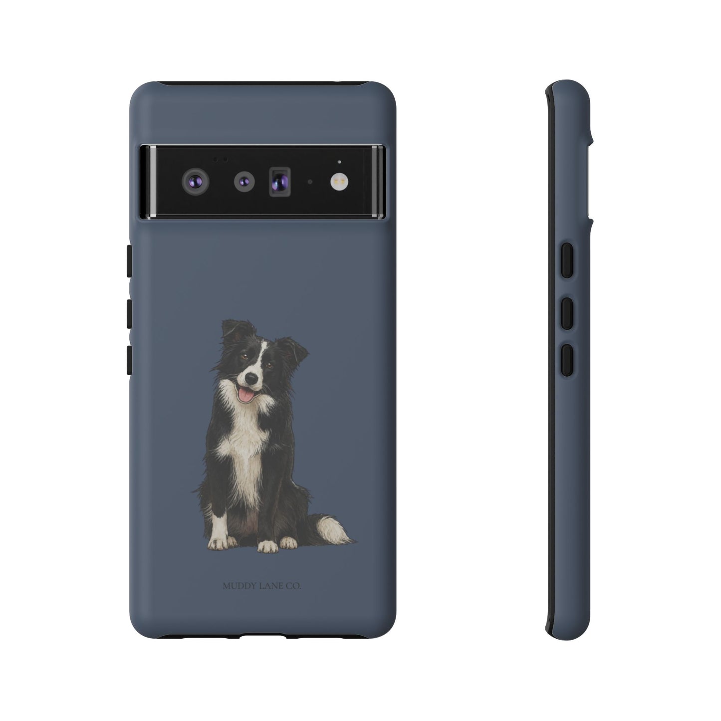 Border Collie Tough Phone Case in Deep Navy Matte