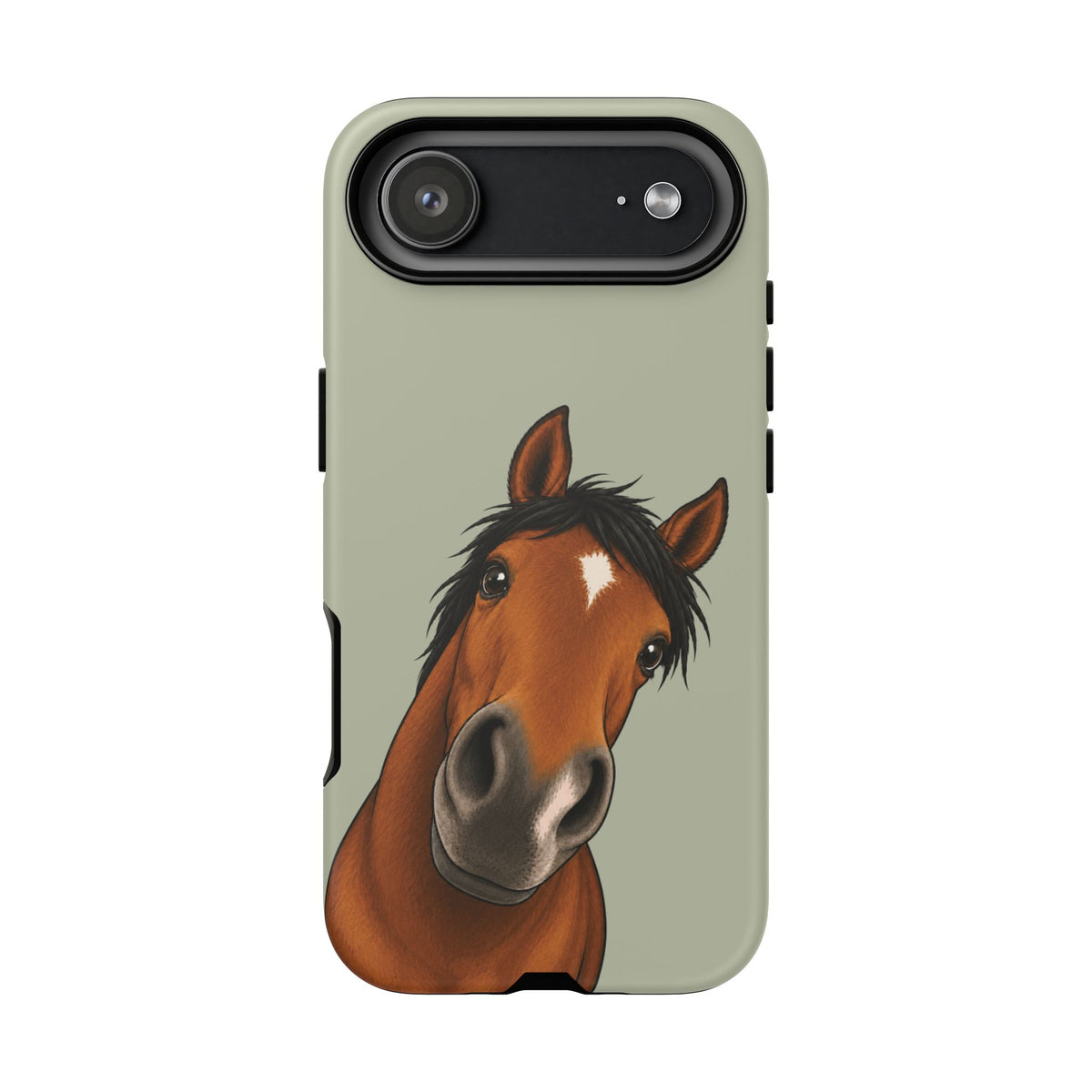 Boop Horse Tough Phone Case in Light Sage Matte
