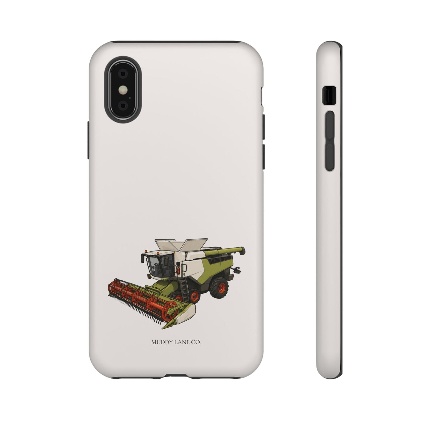 Combine Harvester Tough Phone Case in Warm Cream Matte