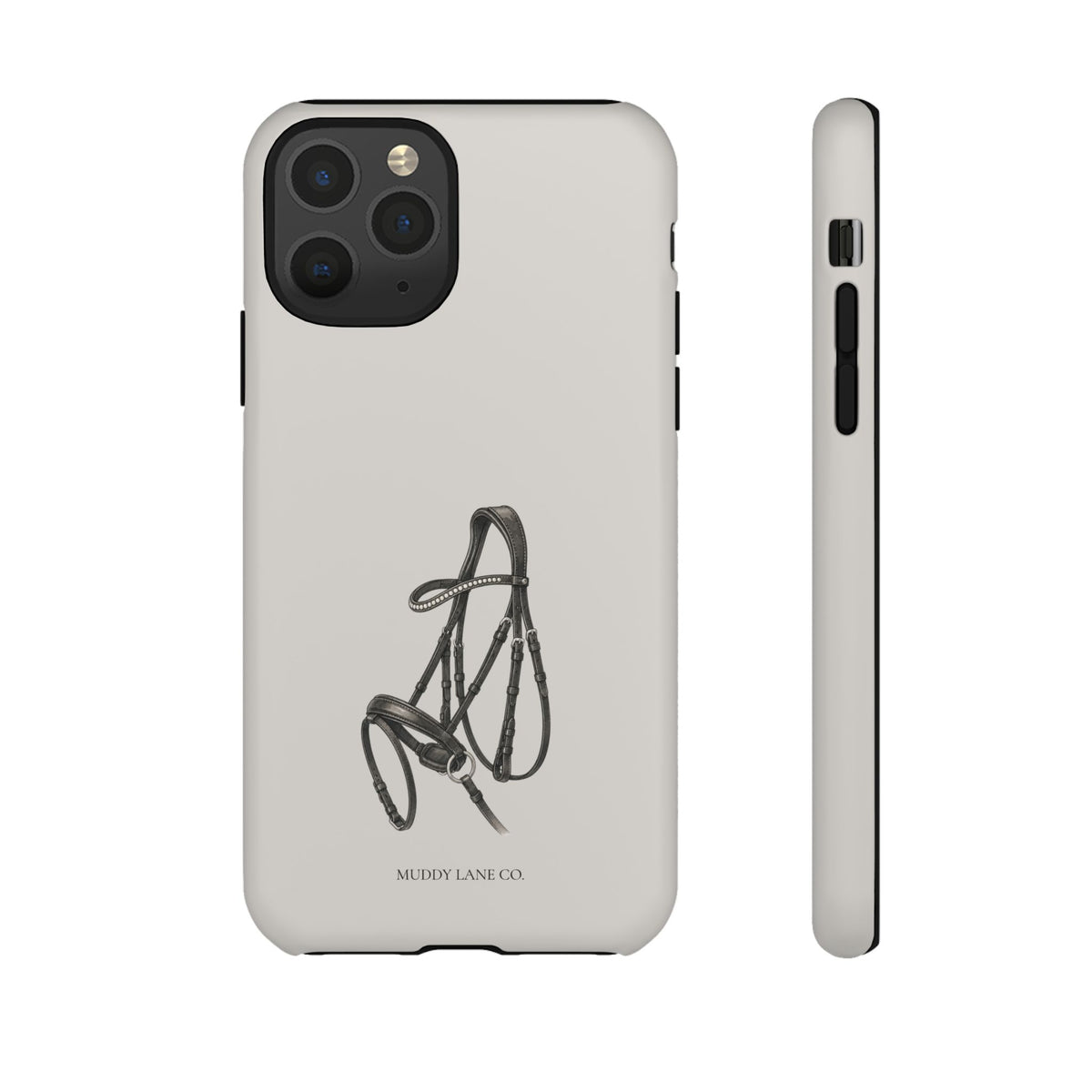 Bridle Tough Phone Case in Soft Grey Matte