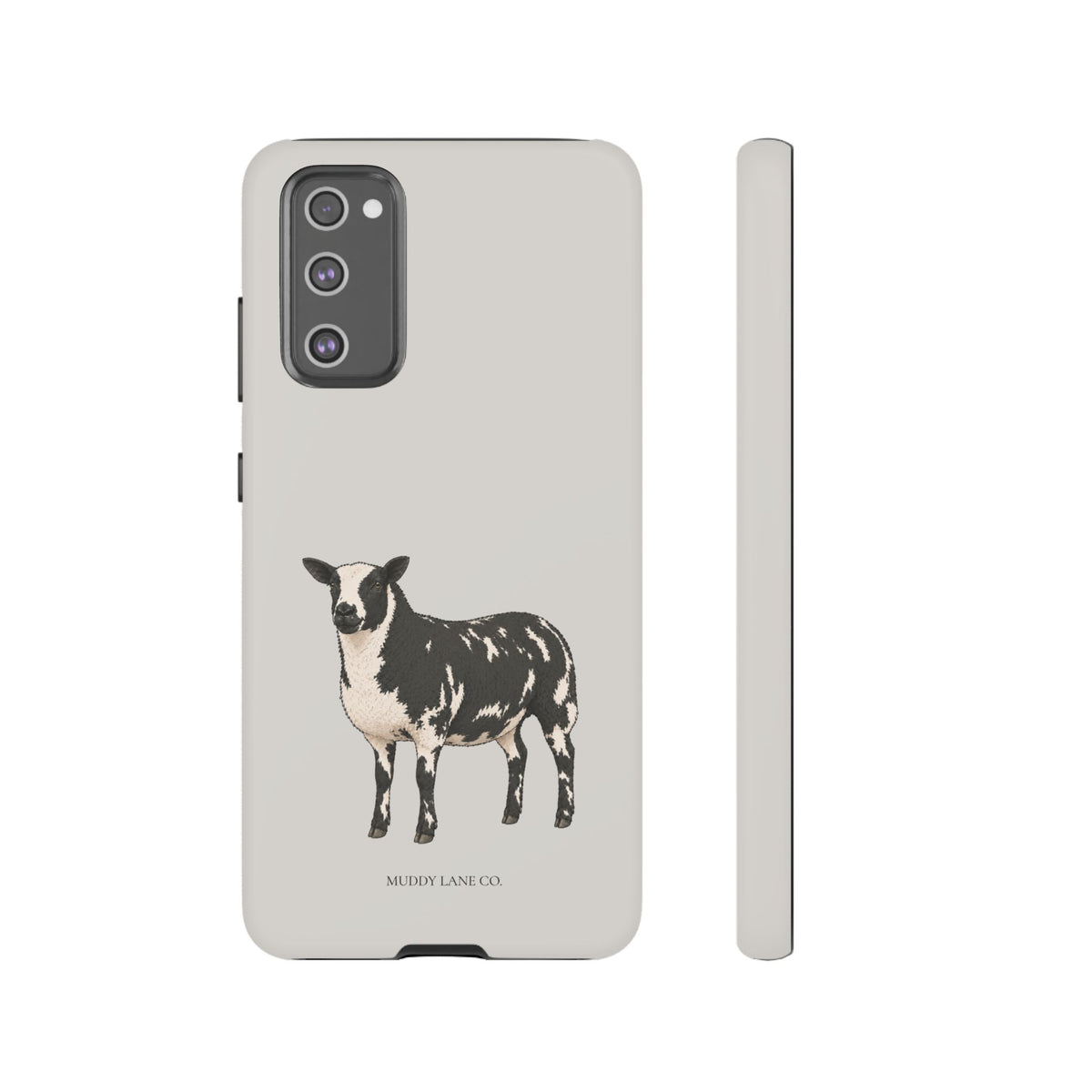 Dutch Spotted Sheep Tough Phone Case in Soft Grey Matte
