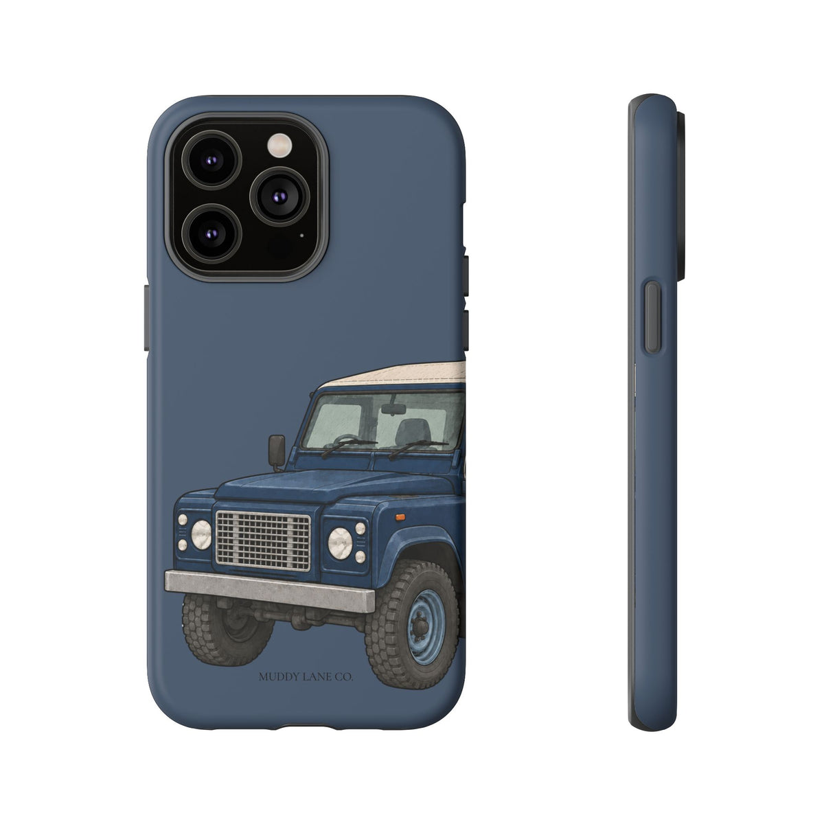 Blue Classic 4x4 Close-Up Tough Phone Case in Deep Navy Matte