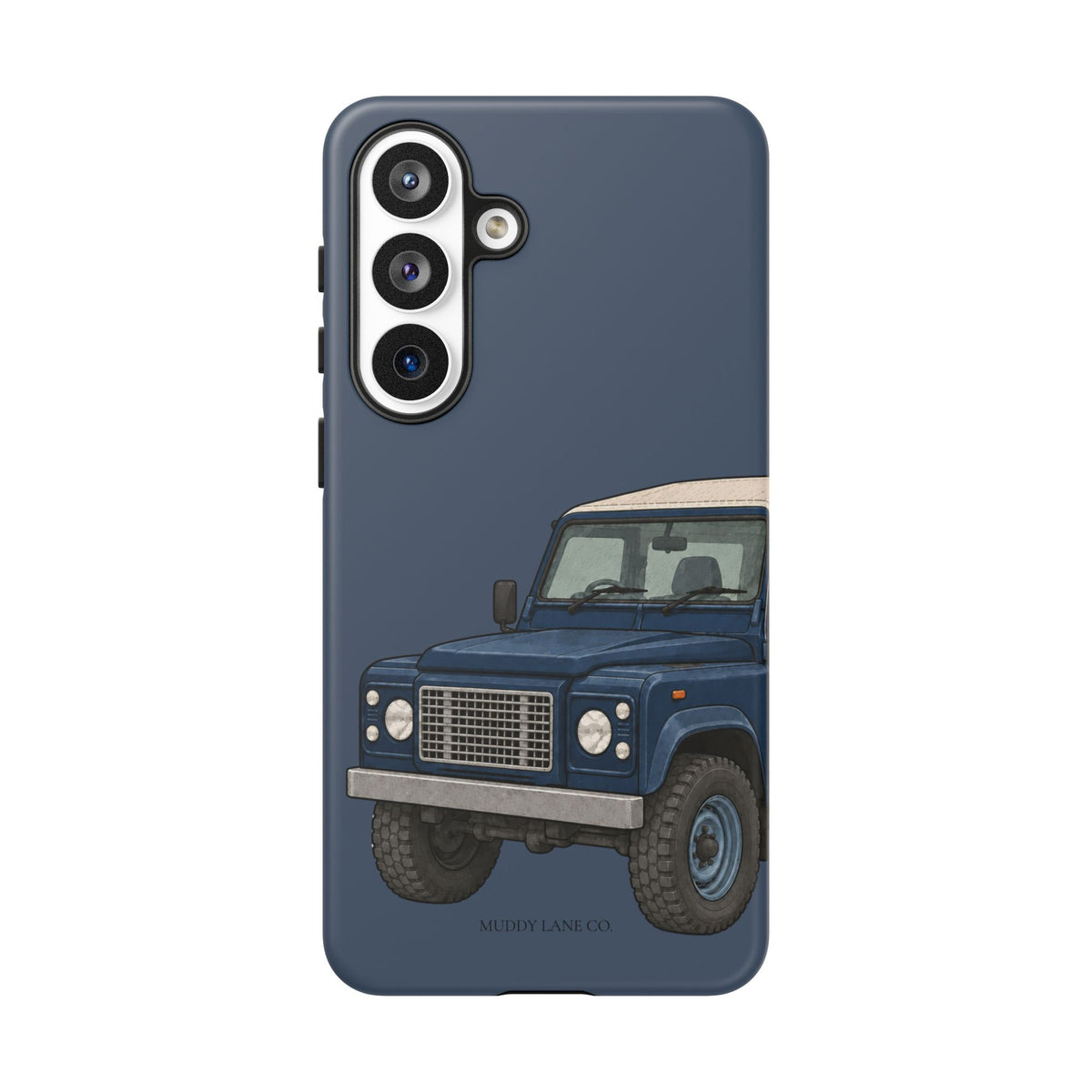 Blue Classic 4x4 Close-Up Tough Phone Case in Deep Navy Matte