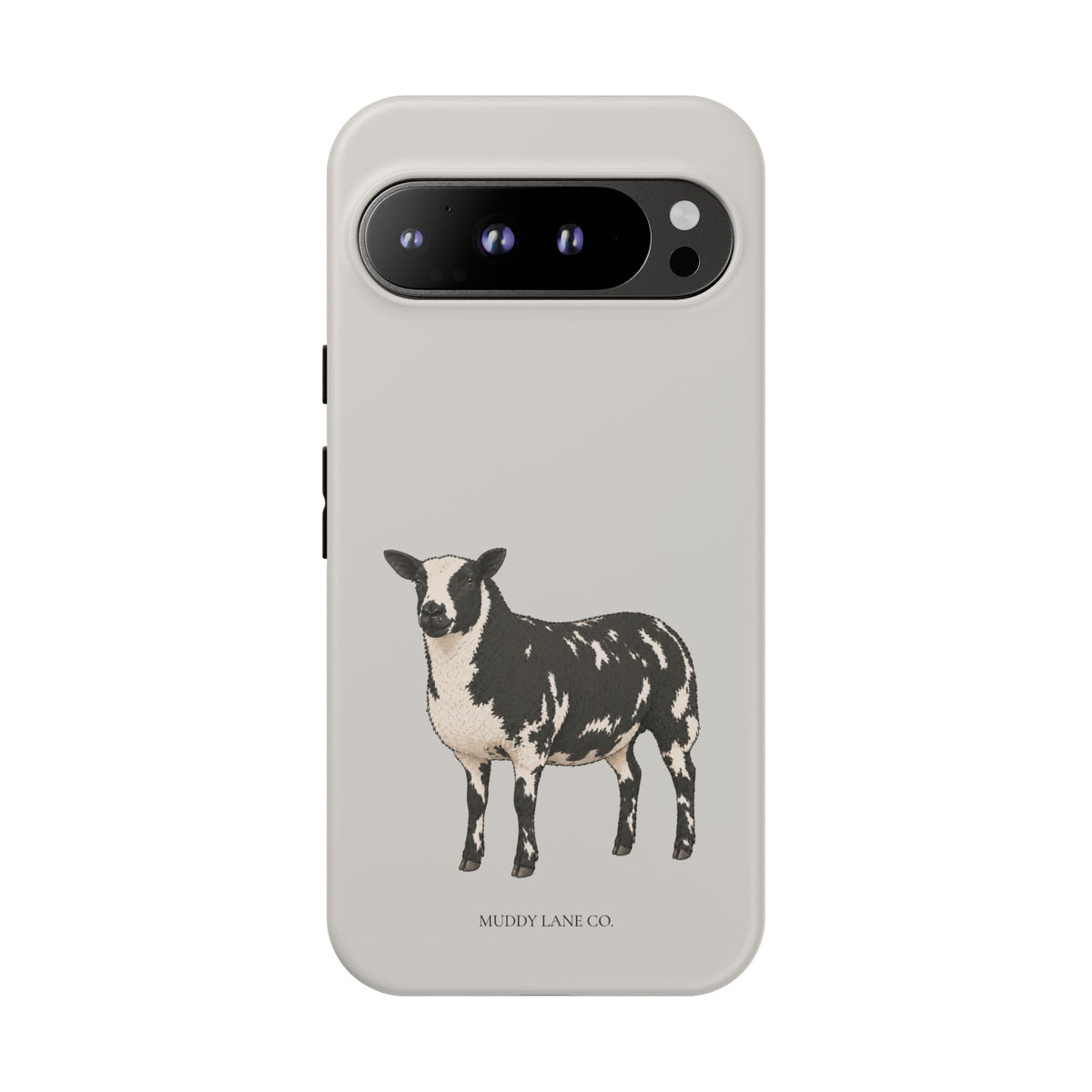 Dutch Spotted Sheep Tough Phone Case in Soft Grey Matte