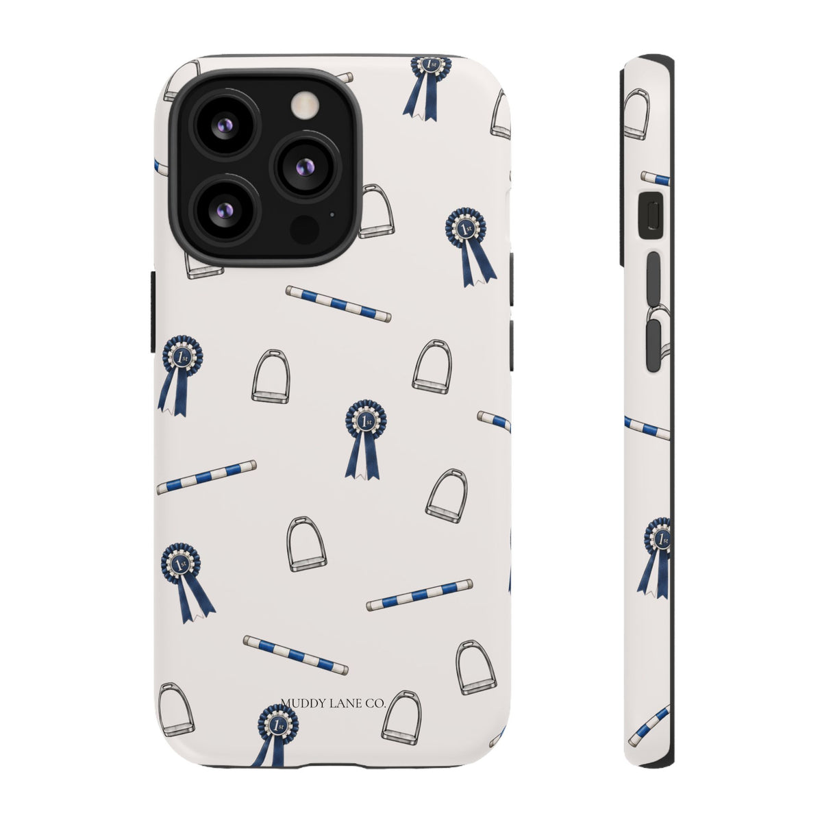 Show Day Pattern Tough Phone Case in Warm Cream Matte