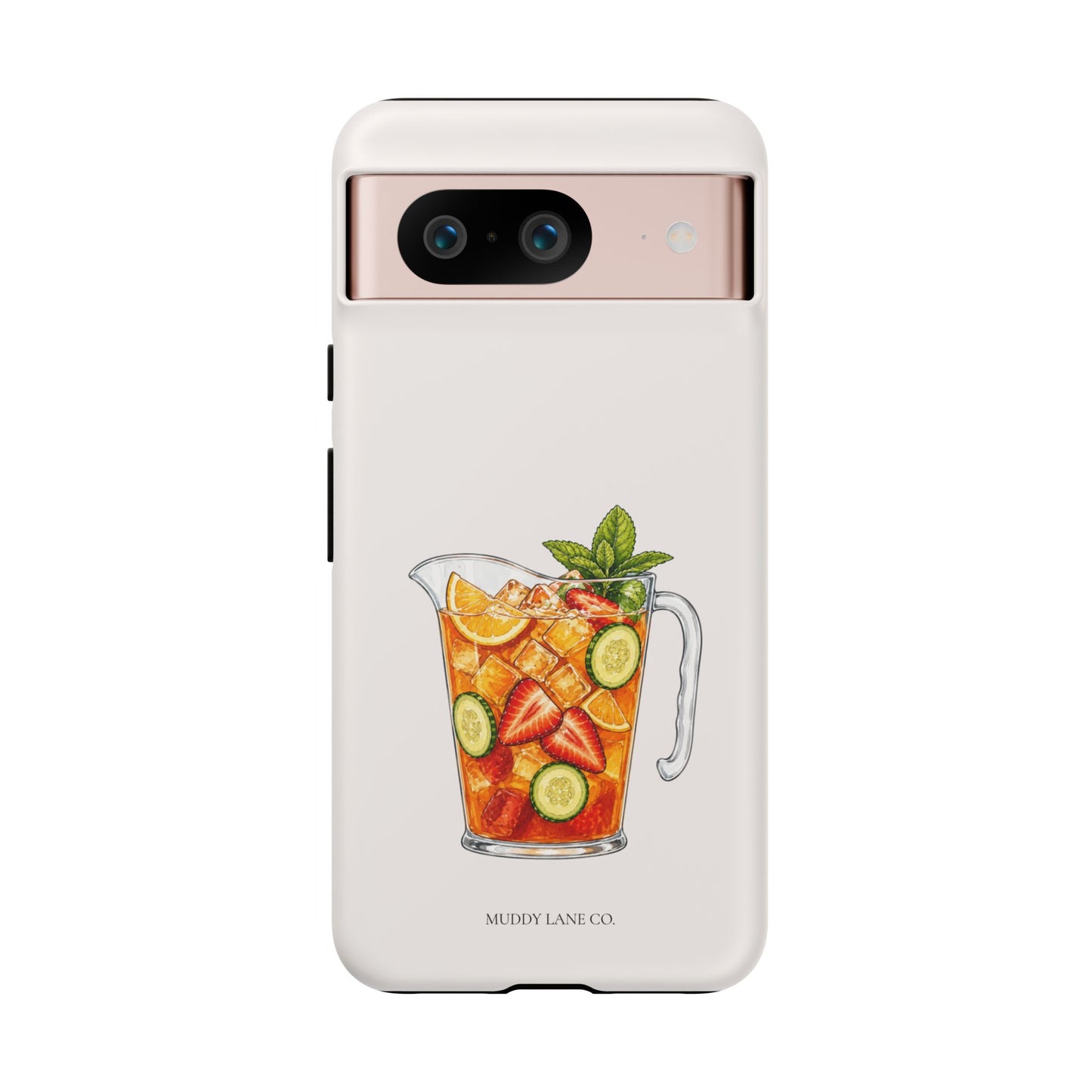Summer Drink Jug Tough Phone Case in Warm Cream Matte