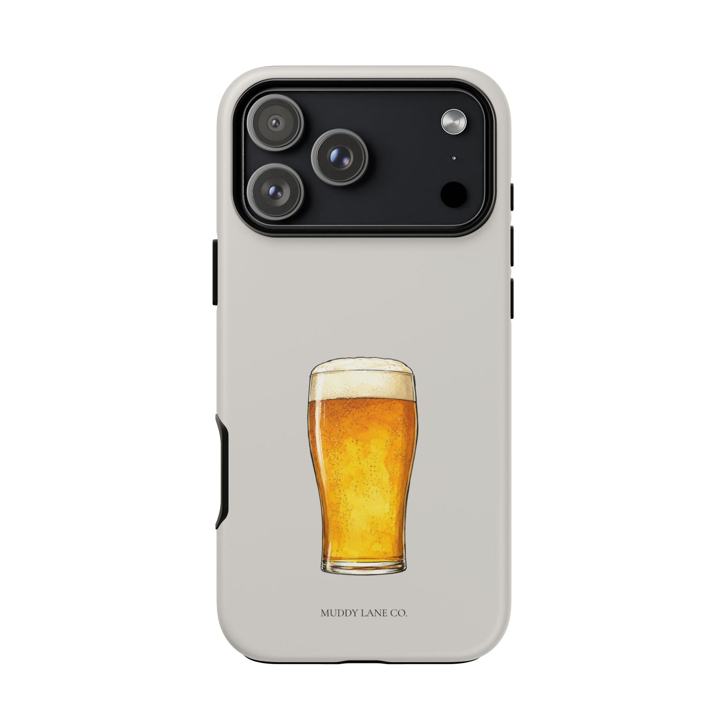 Pub Pint Tough Phone Case in Soft Grey Matte