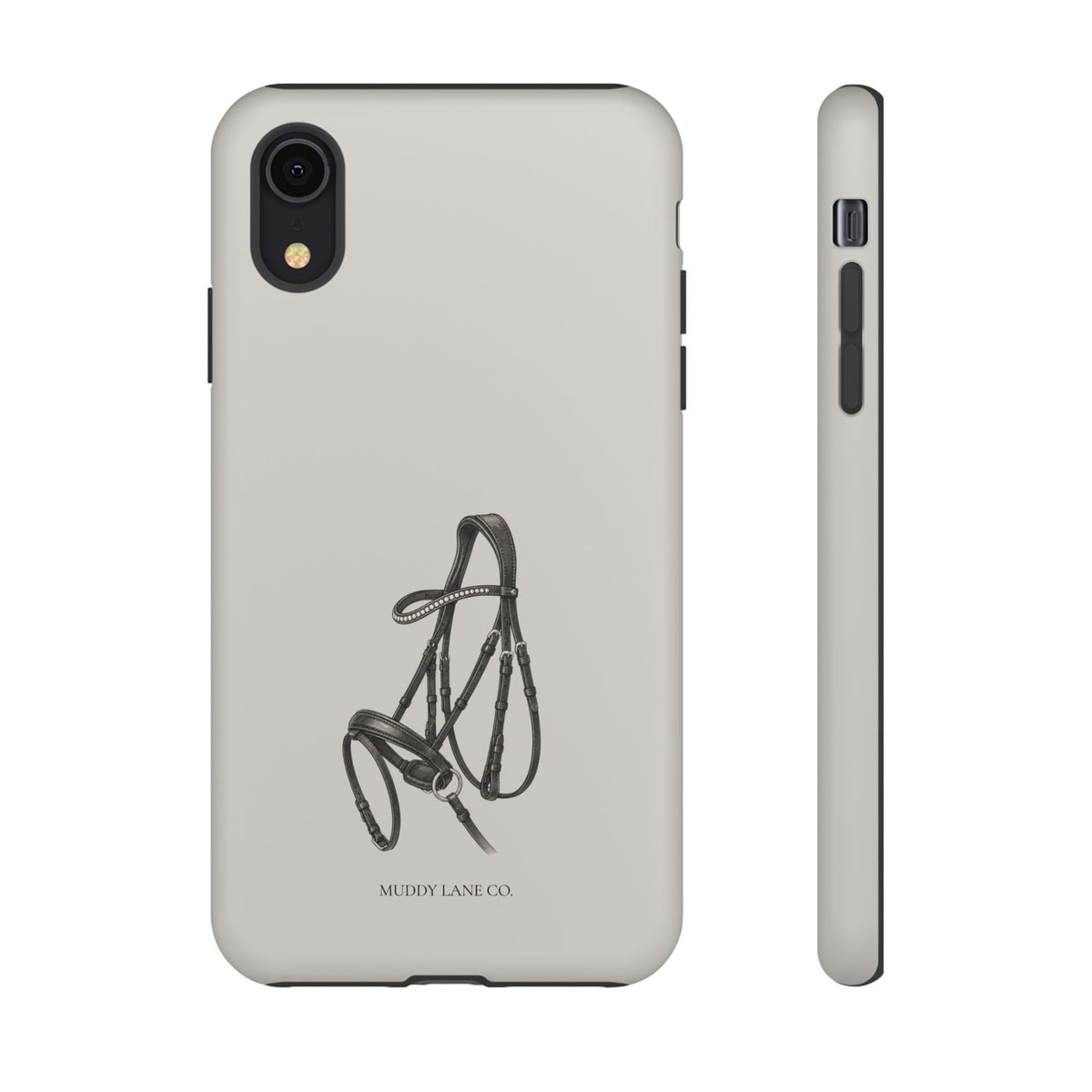 Horse Bridle phone case in Soft Grey by Muddy Lane Co, photo 5