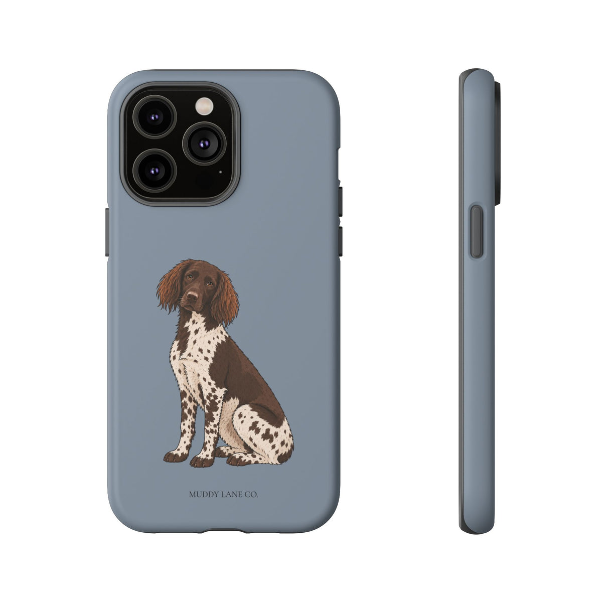 Spaniel Tough Phone Case in Smoke Blue Matte