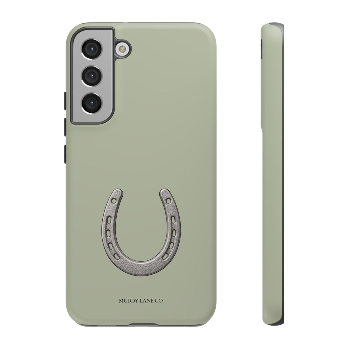 Horseshoe Tough Phone Case in Light Sage Matte