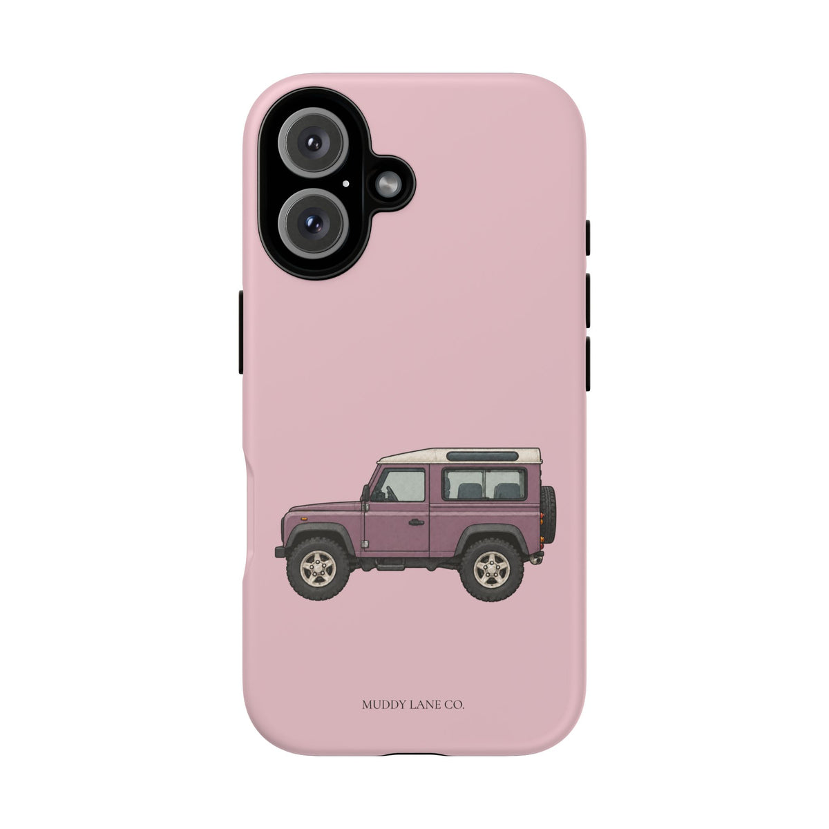 Pink Classic 4x4 Tough Phone Case in Soft Rosette Pink Matte