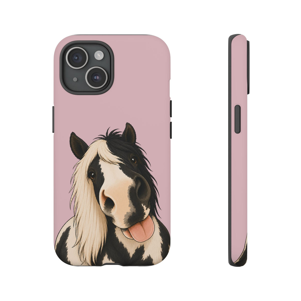 Cheeky Cob Tough Phone Case in Soft Rosette Pink Matte